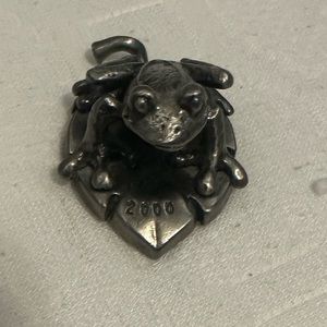Pewter Tree Frog Statue